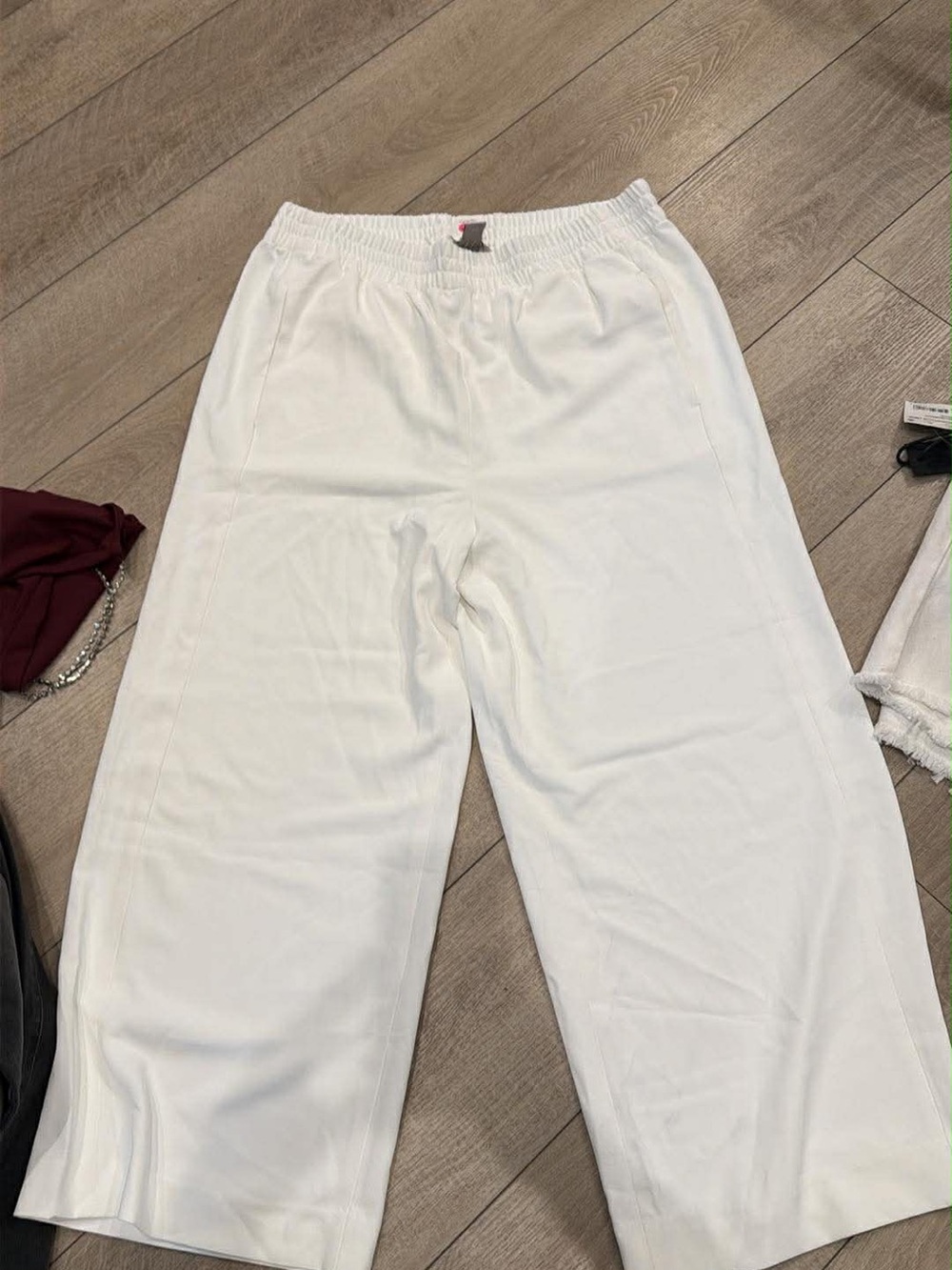 H&M White Wide Leg Pants